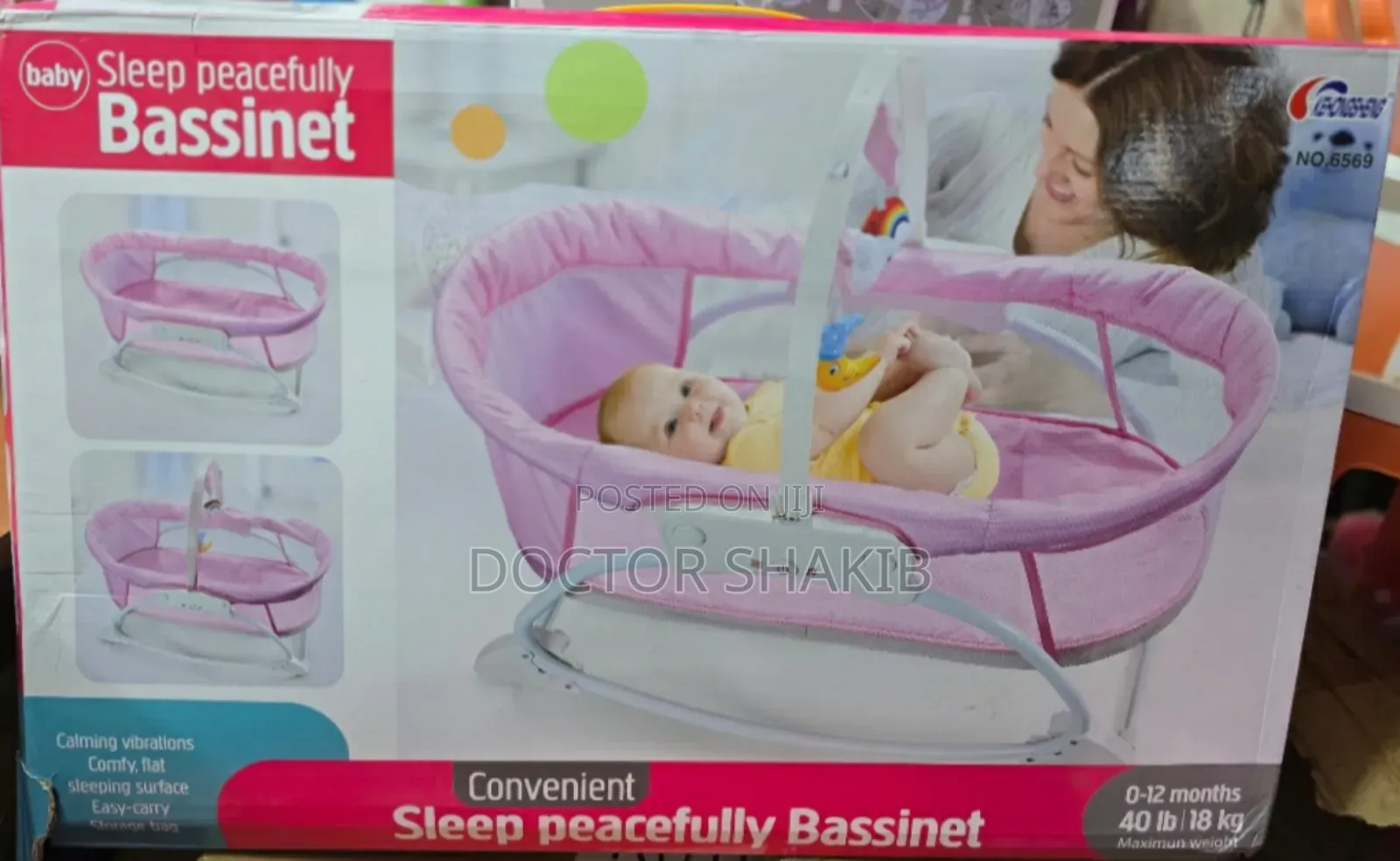 Comfortable Baby Bassinet With Net