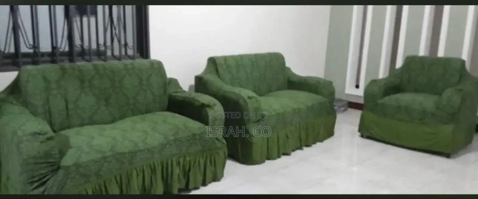 Green Elastic Chair Covers