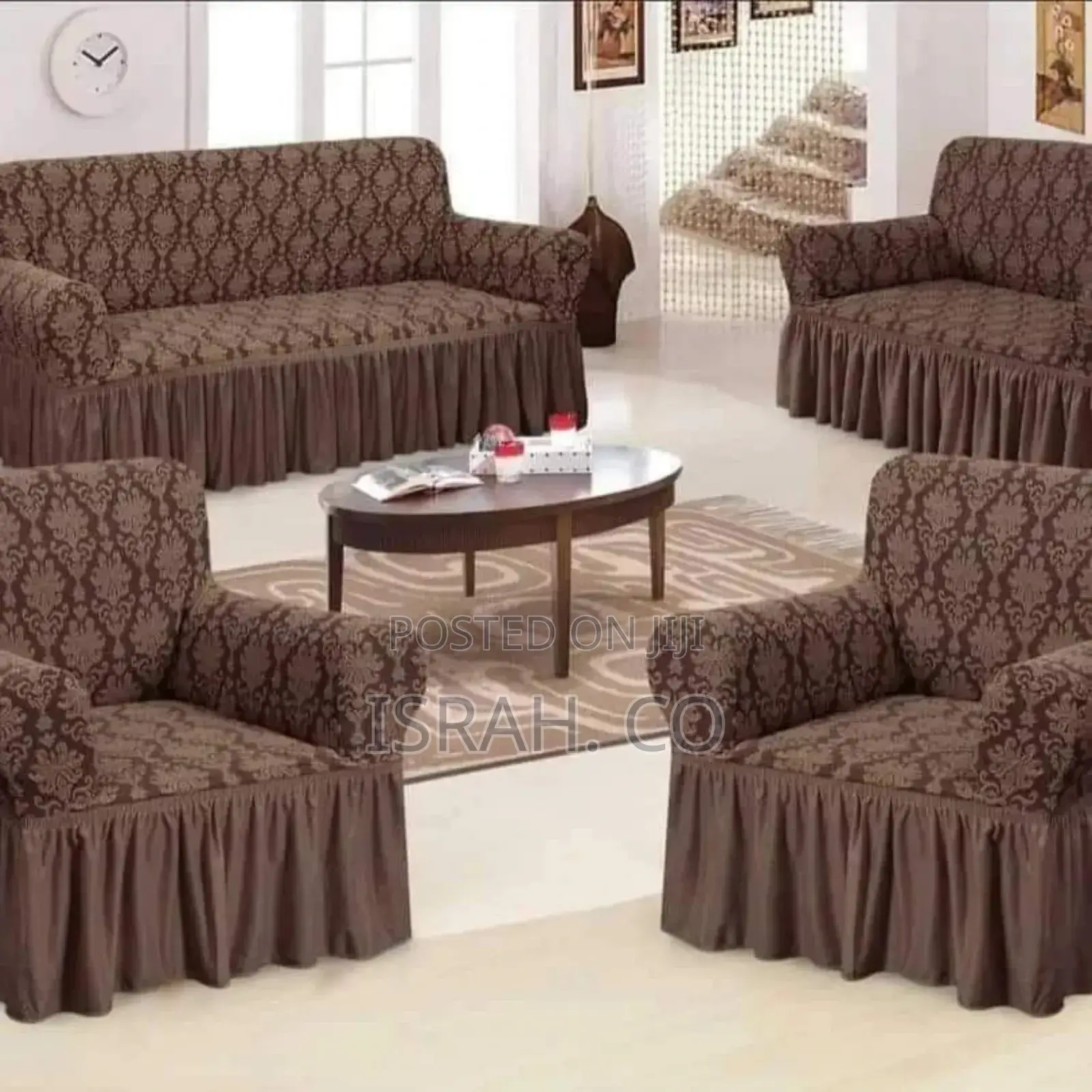 Coffee Brown Chair Cover
