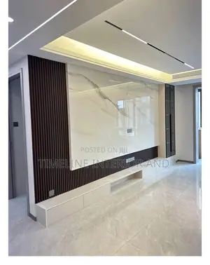 Luxe Panels and Marble Sheet TV Unit