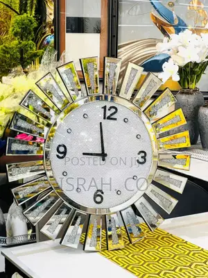 Wall Clock Gold