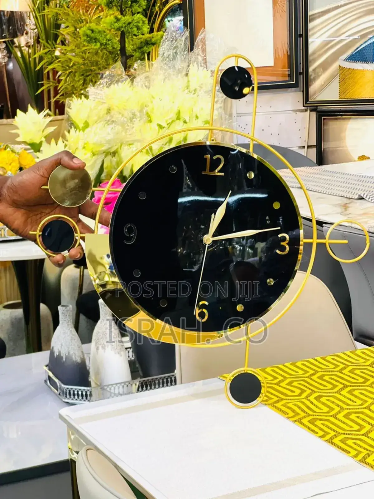 Black Wall Clock