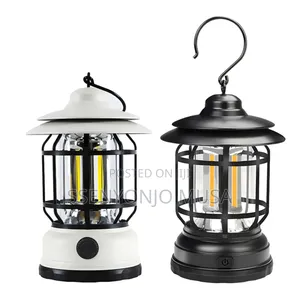 Retro Camping Lantern - Rechargeable, Portable, Waterproof