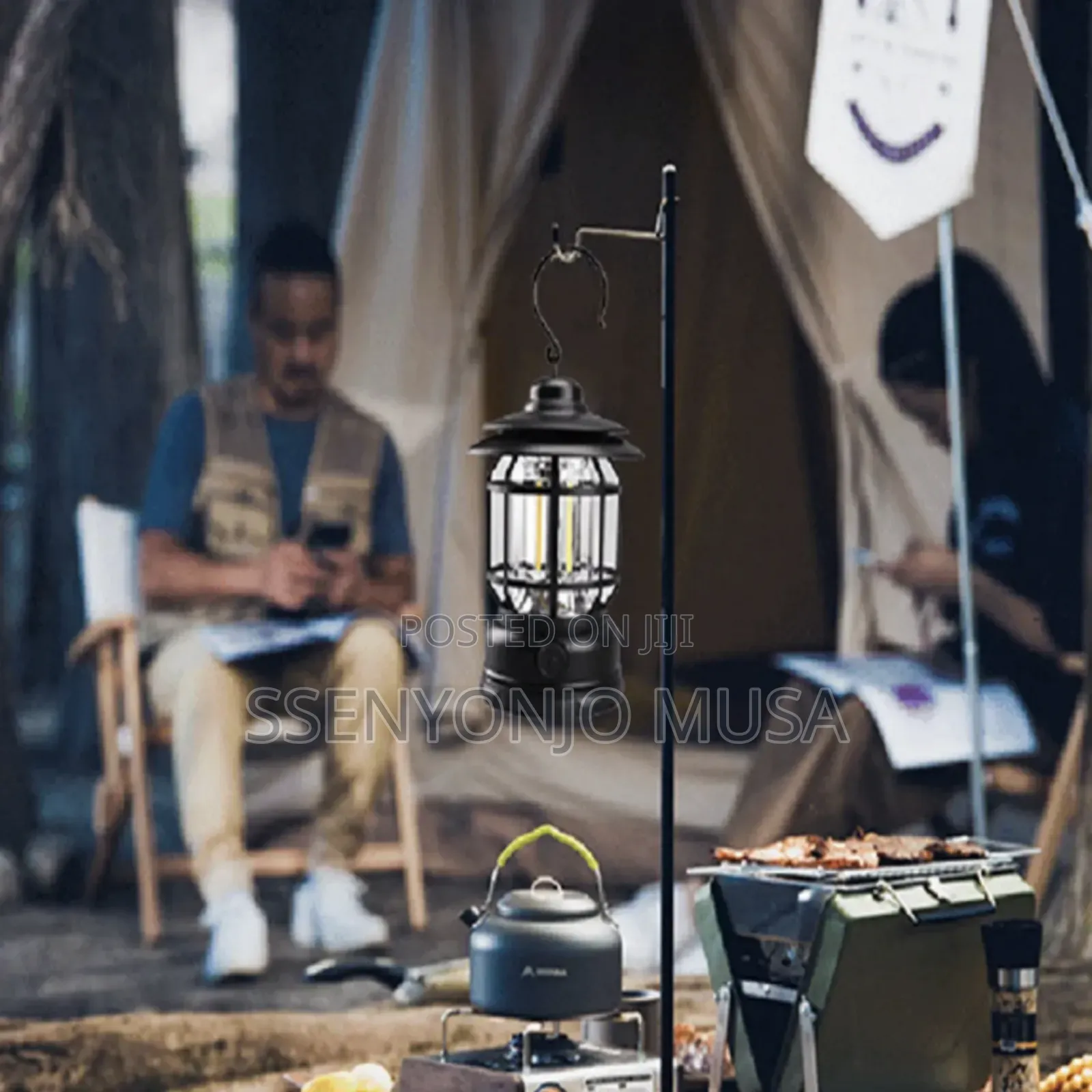 Retro Camping Lantern - Rechargeable, Portable, Waterproof