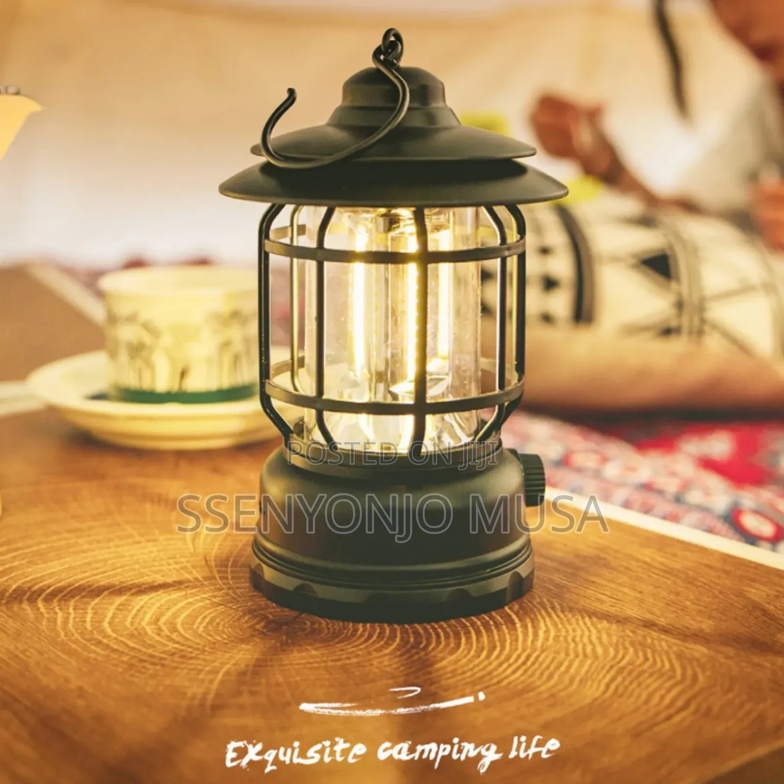 Retro Camping Lantern - Rechargeable, Portable, Waterproof
