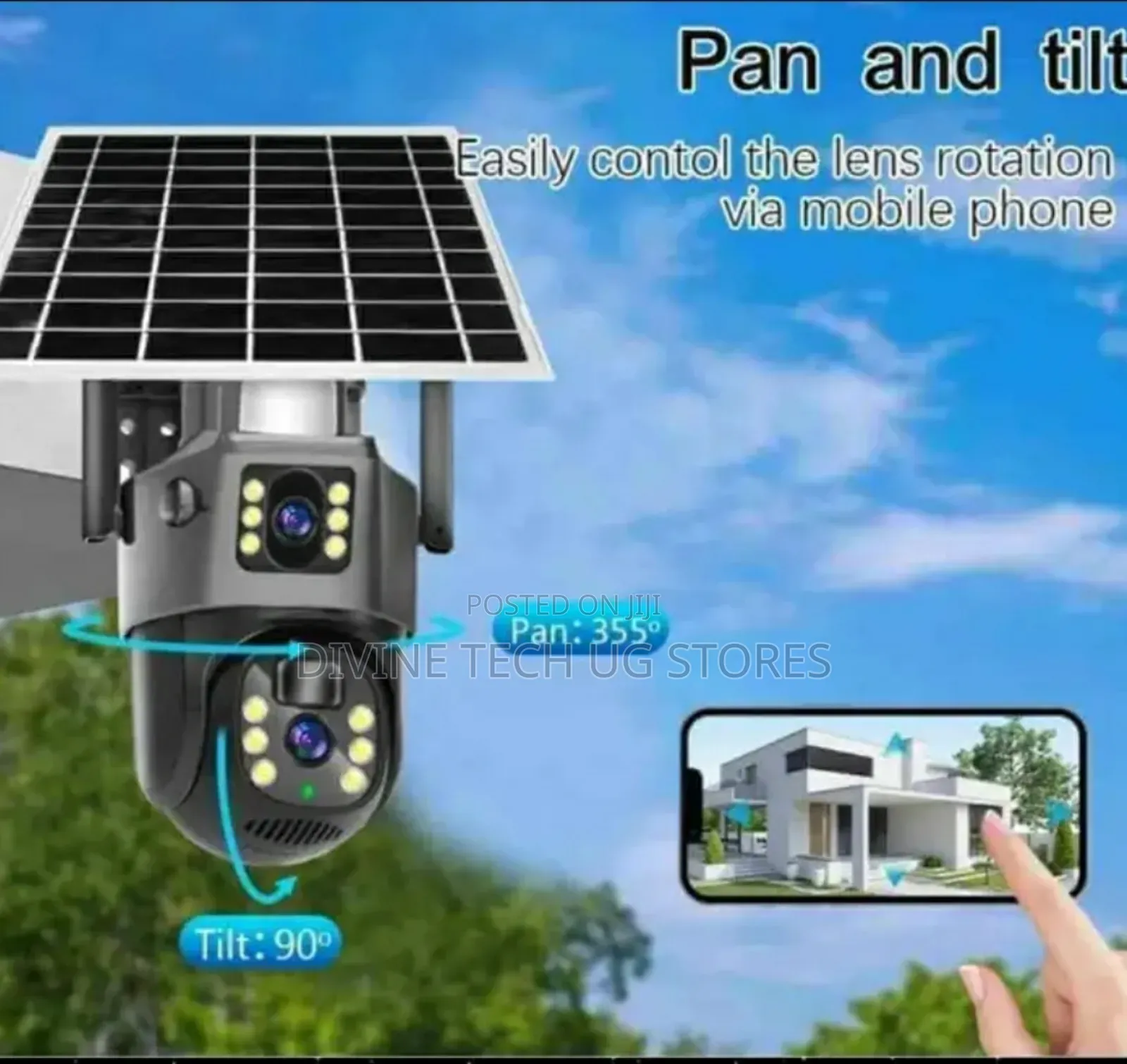 4g Solar Outdoor Ptz Camera -motion Tracker