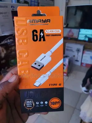 Fast Charging 6A Type C Cable