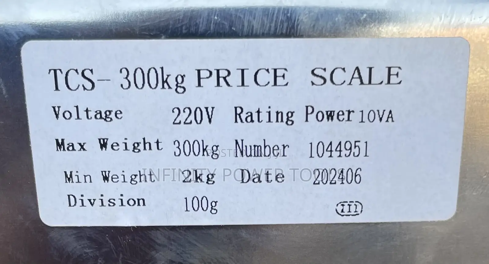 Price Scale(Upto 300kgs)