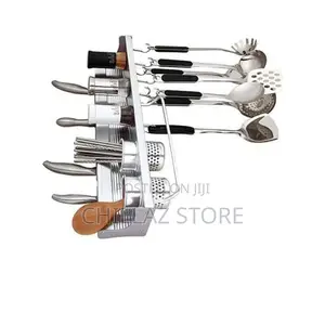 Wall Mounted Stainless Steel Utensils Holder