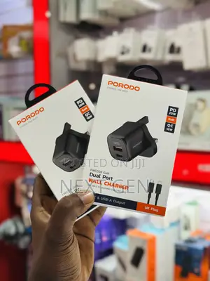 Porodo Dual Port Wall Charger Qc 18watts PD 20 Watts