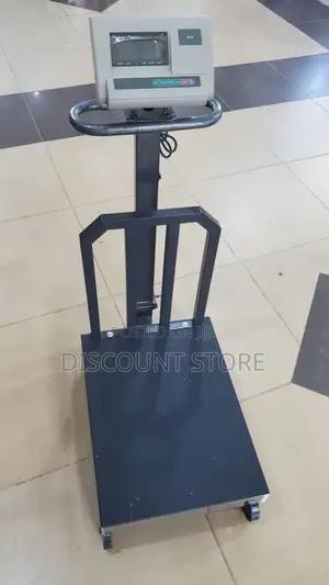 Rare Original Chequered Plate Platform Weighing Scale 300kg.