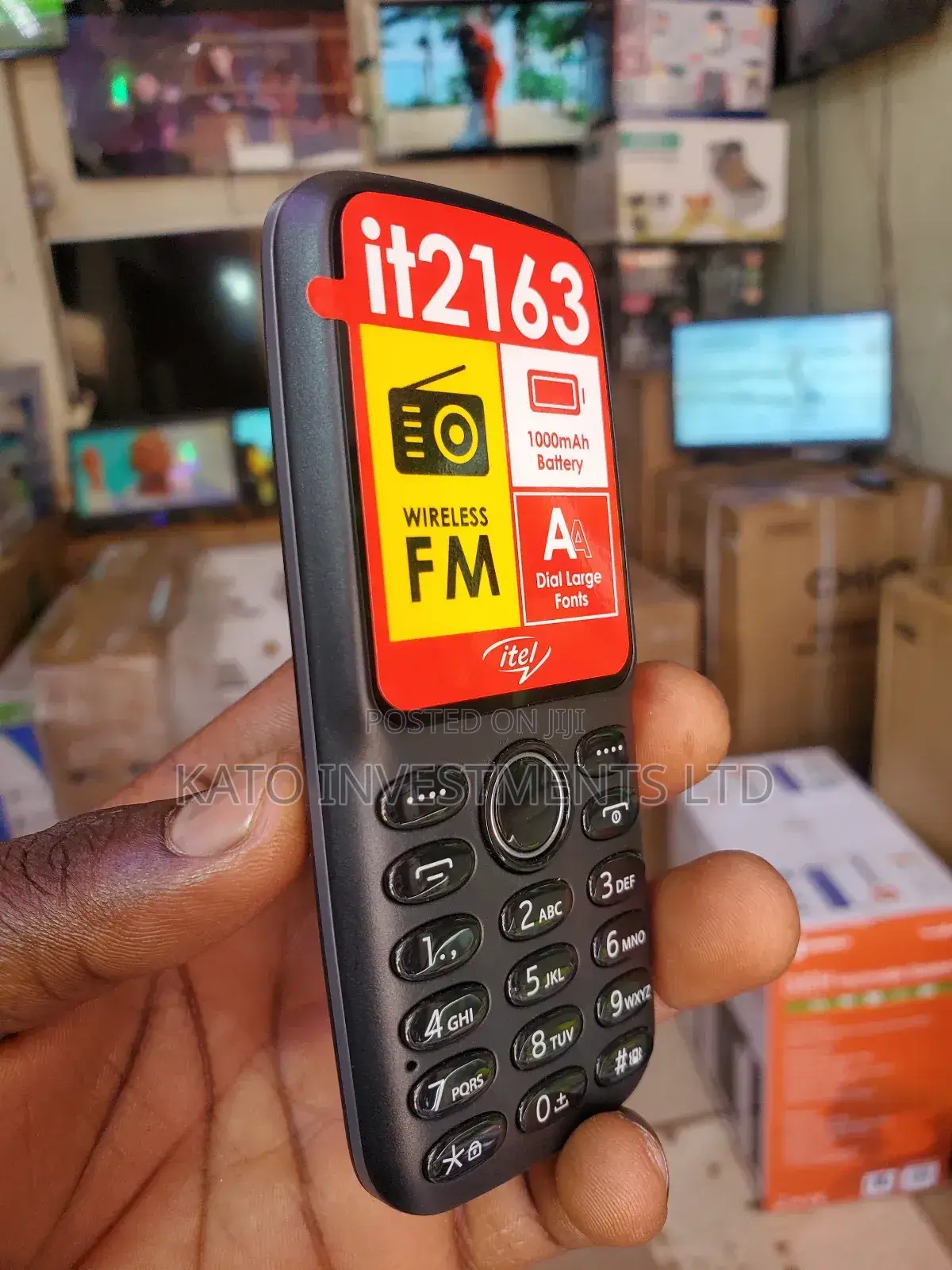 New Itel it2163 Black