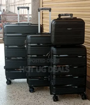 4 in 1 Luggage Travel Suitcase Waterproof - Black