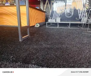 Executive Black Artificial Turf Grass Carpet