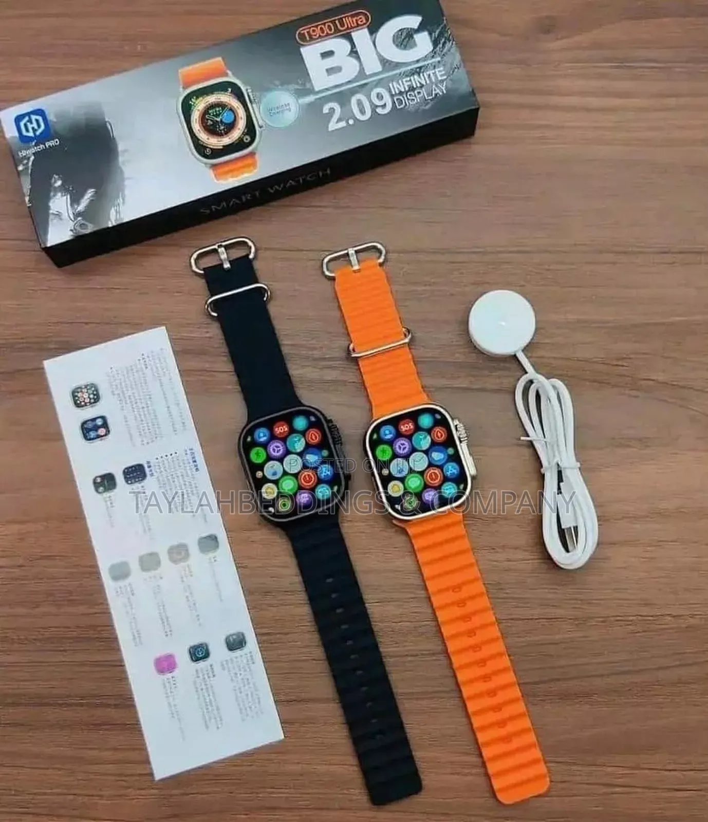 New Bluetooth Calling Watch, T900 Ultra Big Smart Watch