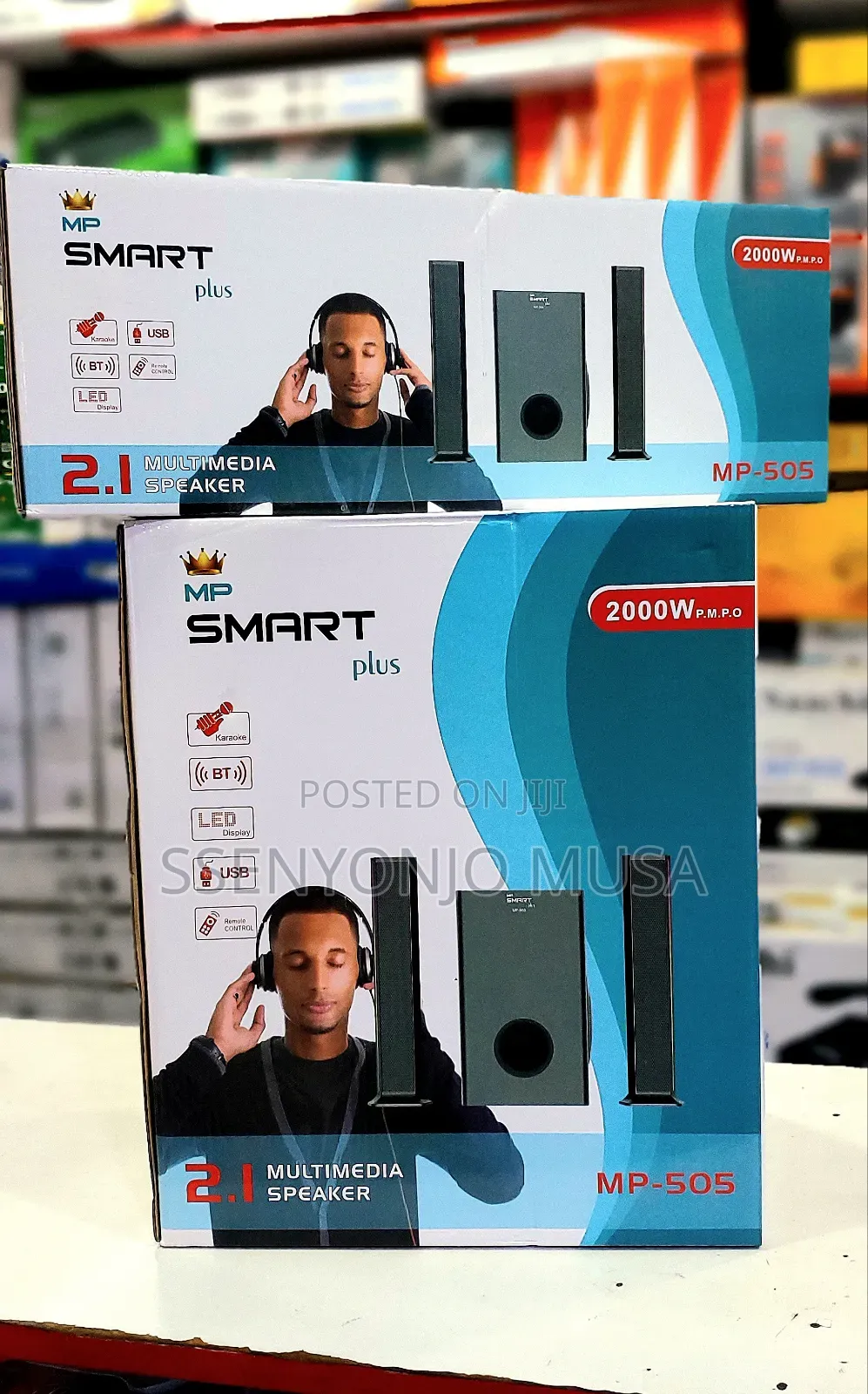 Smart Plus Mp-505 2000w Led Bluetooth Speaker - Usb, Multimedia
