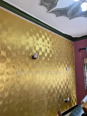 Nice Looking Gold Wallpaper Wall Stickers Per Square Meter
