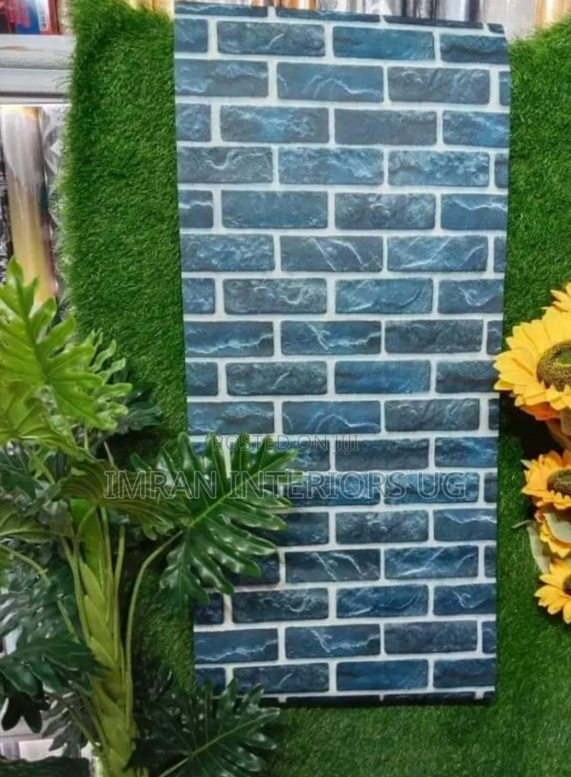 Blue Brick Like Wallpapers Wall Stickers Available and Cheap