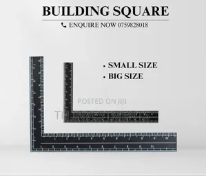 Square Ruler With Imperial Metric Graduations (1pk)