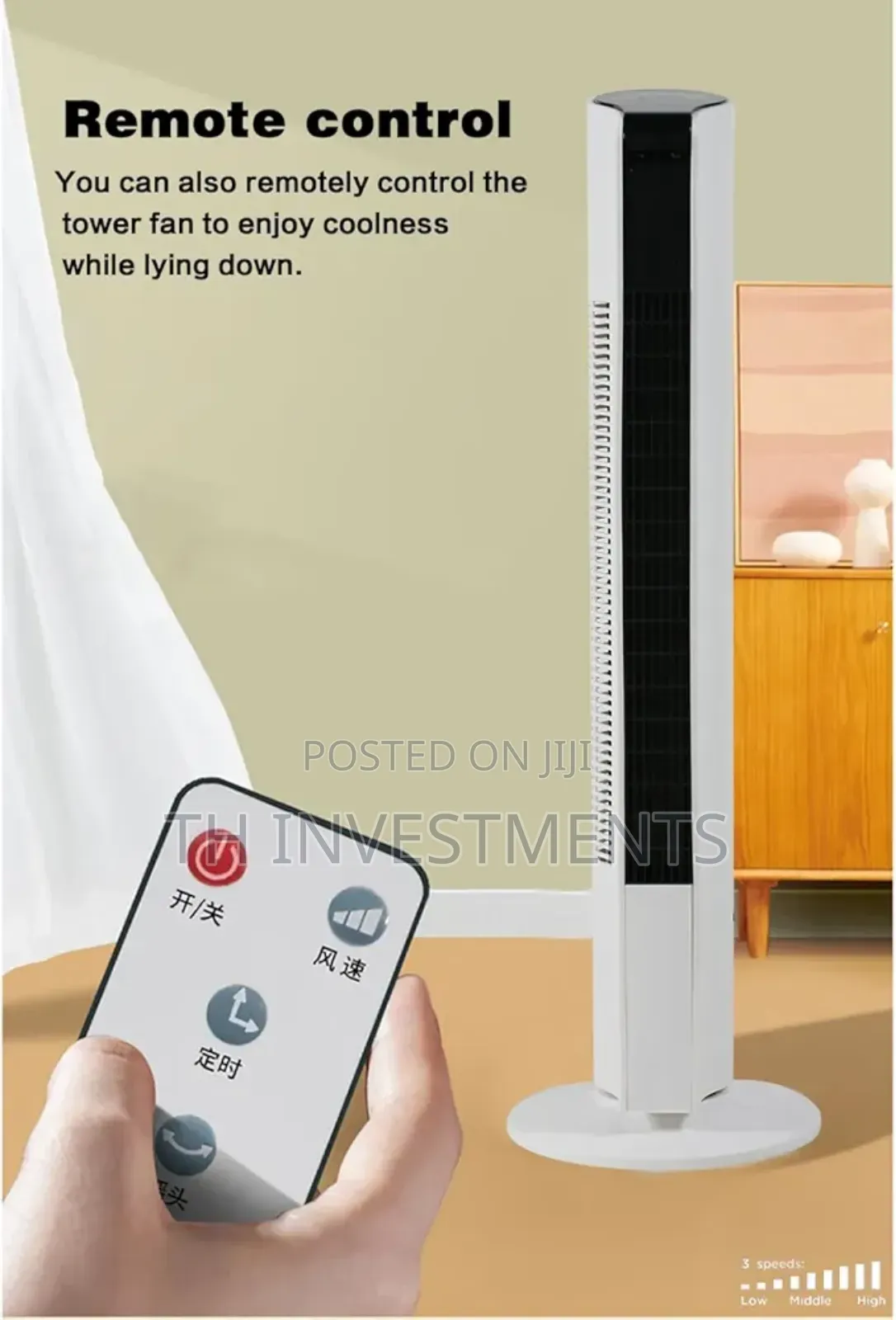 Tower Fan Cooling and Heating Dual-Purpose Negative Ion Air