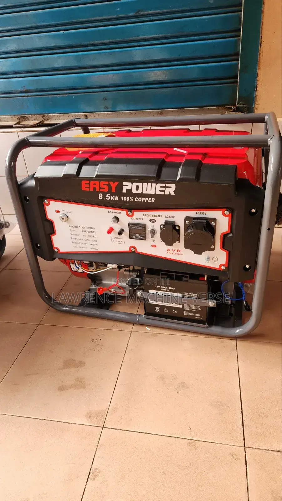 Ep 13000de2 Gasoline Generator 8.5kva