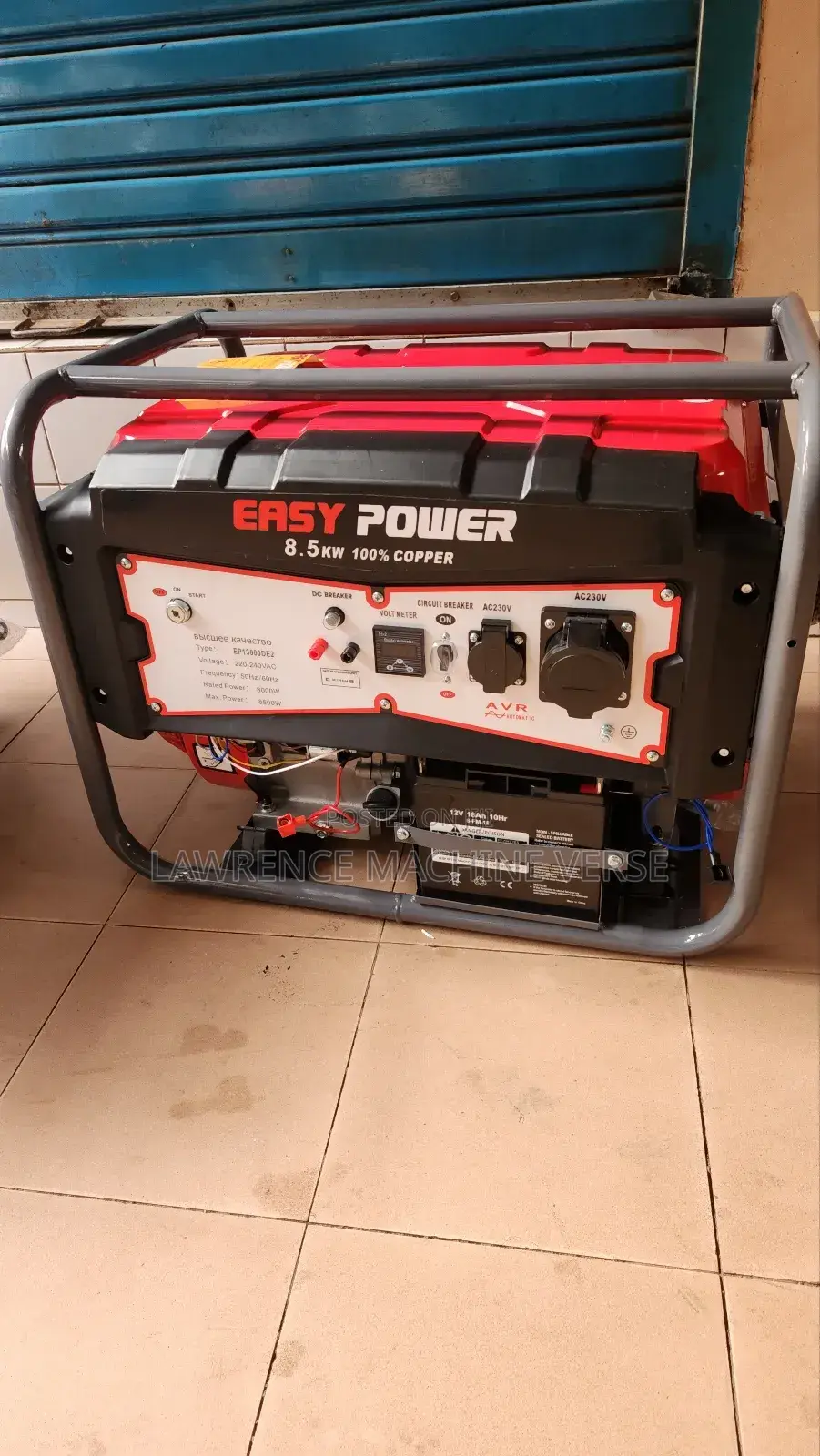 Ep 13000de2 Gasoline Generator 8.5kva