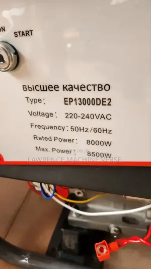 Ep 13000de2 Gasoline Generator 8.5kva
