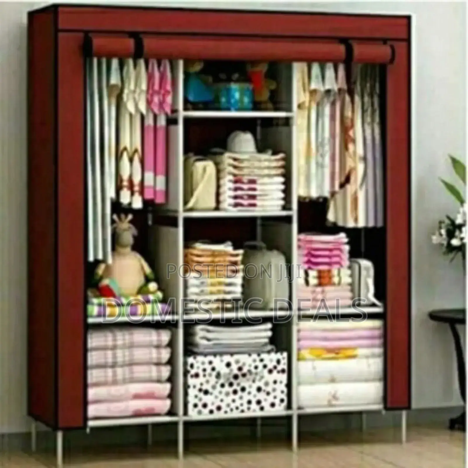 Portable 3 Collum Wardrobe