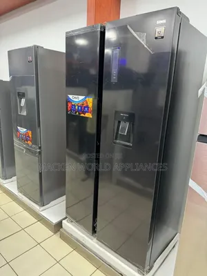 730 Liters Chiq Side by Side Black Fridge