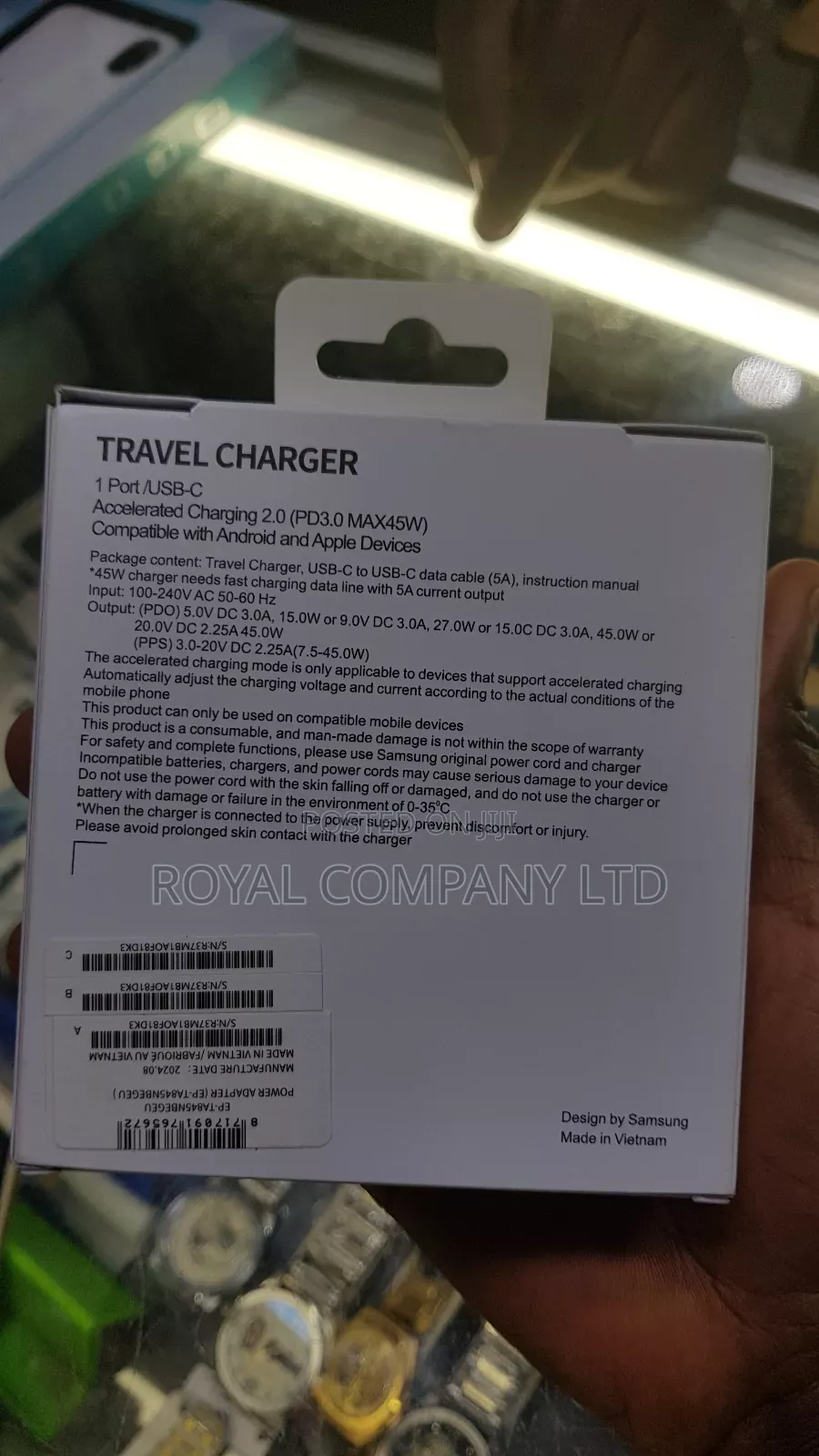 Samsung 45w Fast Charger Adapter