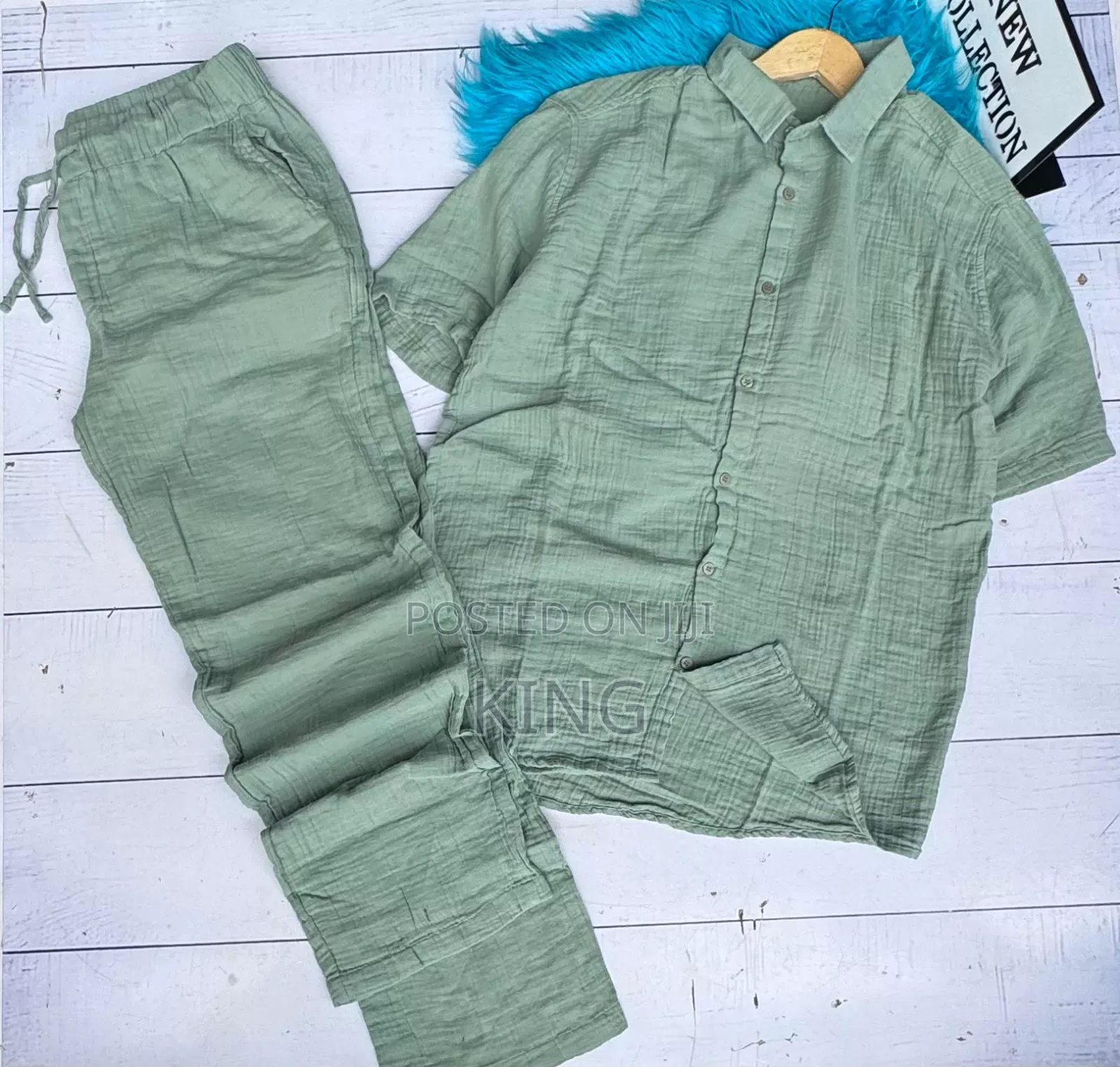 Charming Linen Attire. Linen Suit