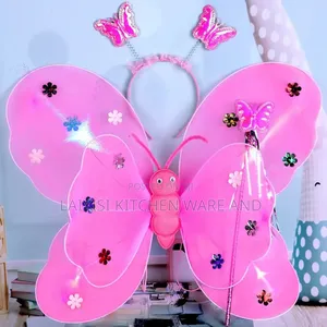 3 In1 Enchanted Pink Butterfly Costume Set