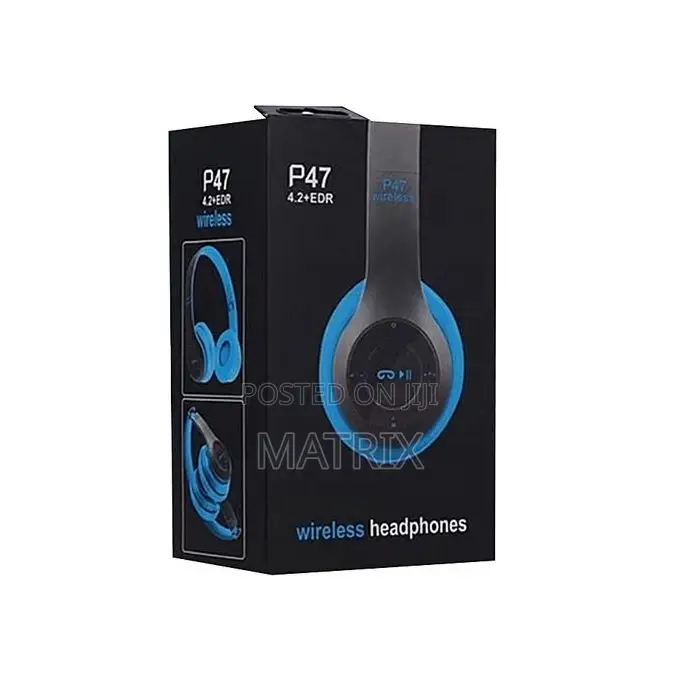P47 Wireless Bluetooth Portable Headphones With Stereo Fm
