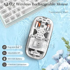 Nalacal Transparent Wireless Mouse 5.1 2.4g Mini Bluetooth.