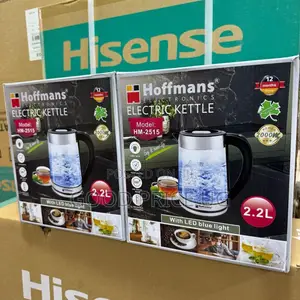 Hoffman Electric Kettle 2.2l Glass Kettle With Led Light