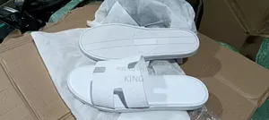 White Leather Trendy Sandals