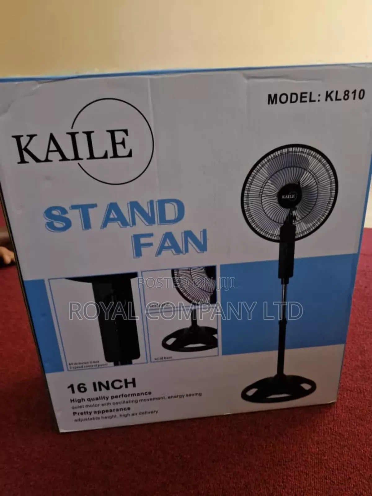 Kaile Stand Fan/Adjustable Stand Fan