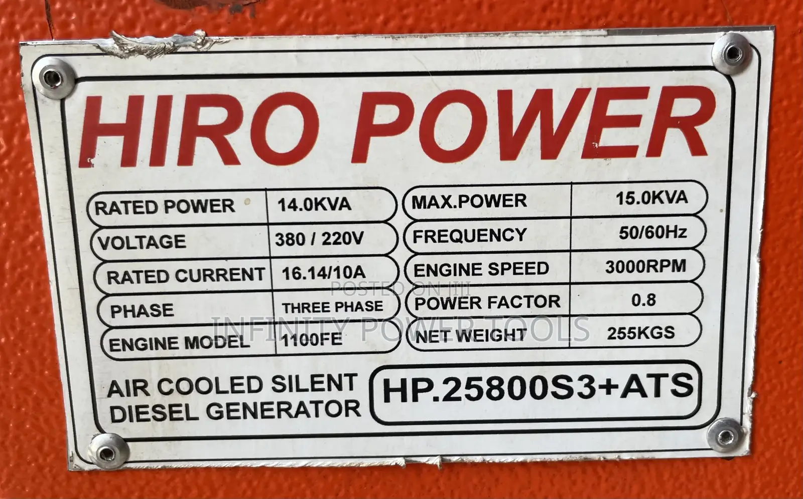 Hiro Power 15kva