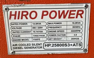 Hiro Power 15kva