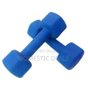 Pair of 2kg Vinyl Coated Dumbell