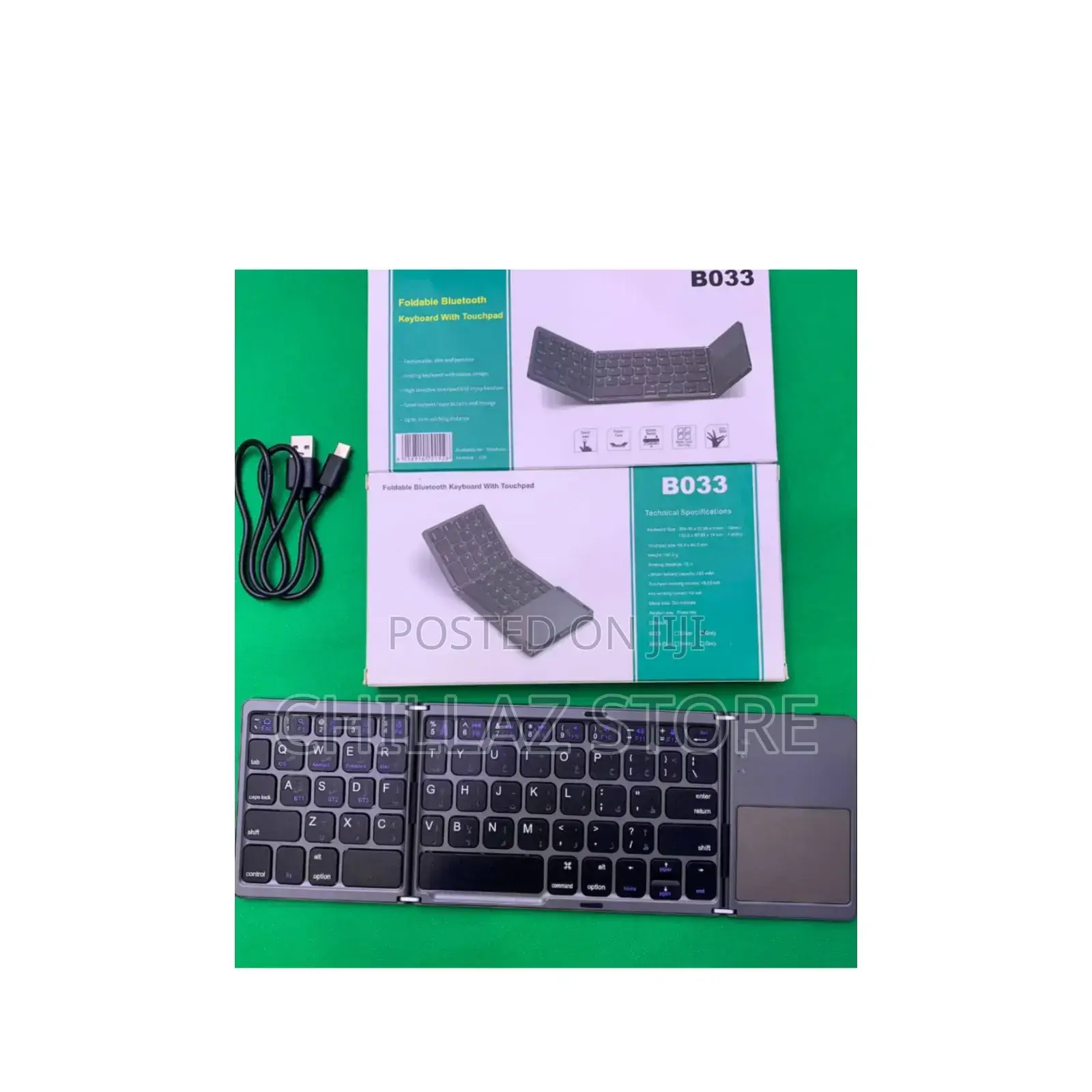 Bo33 Foldable Bluetooth Keyboard With Touch Pad.