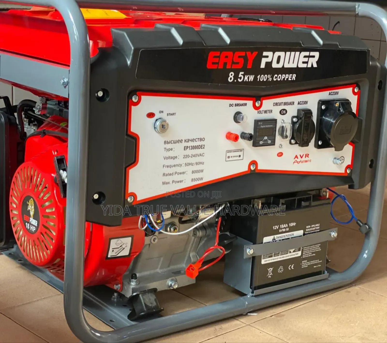 Generator 8.5 Kva 220-240v 100% Copper