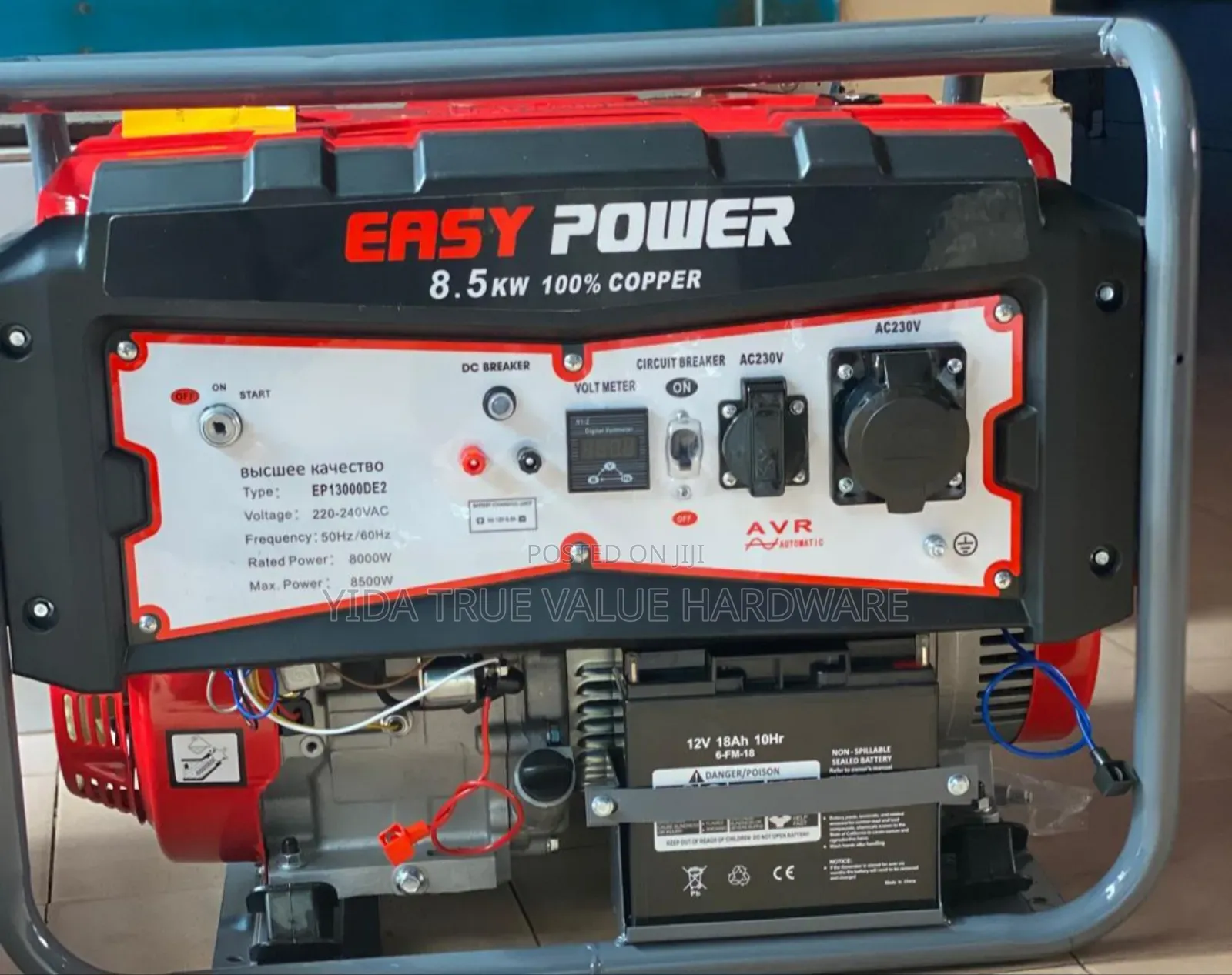 Generator 8.5 Kva 220-240v 100% Copper