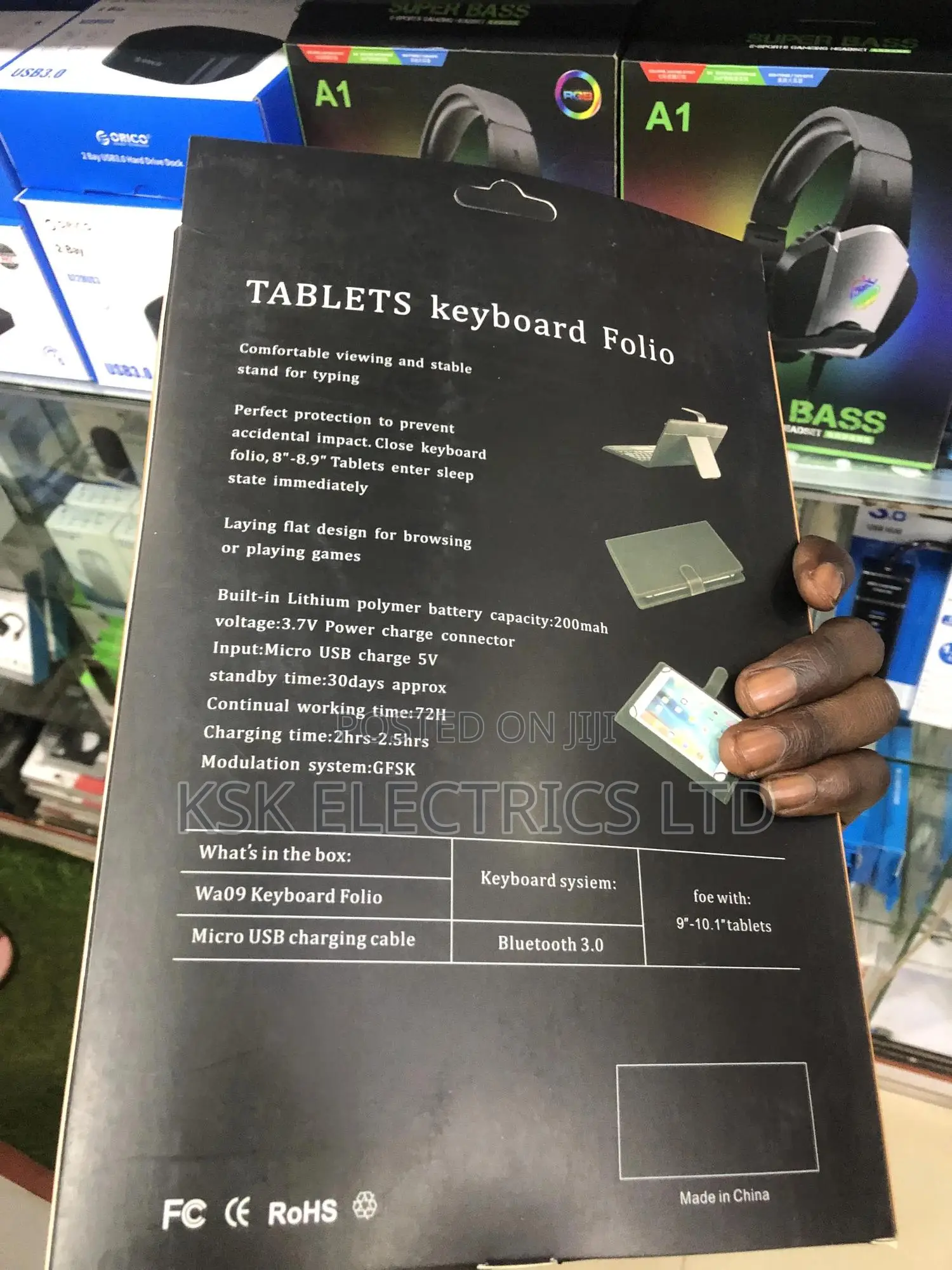 Tablets Keyboard Folio for Ios Android Widows [9''-10-1'']