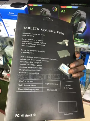 Tablets Keyboard Folio for Ios Android Widows [9''-10-1'']
