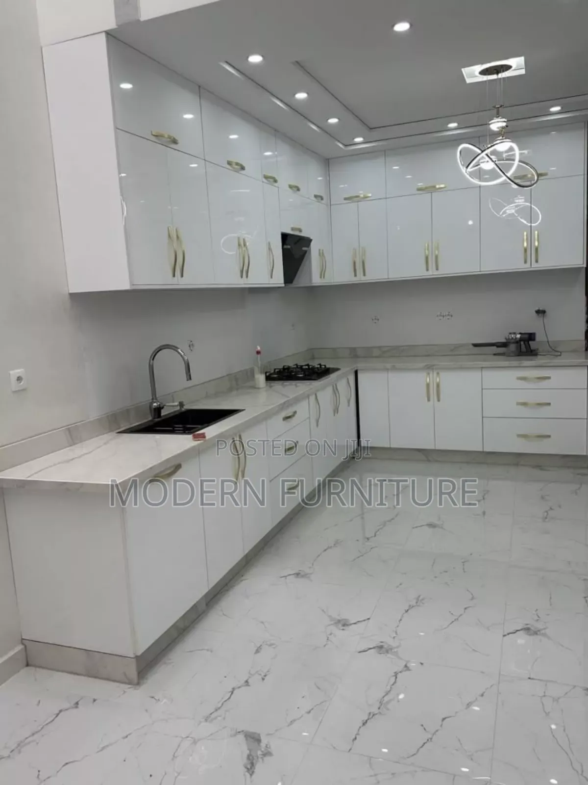 White Kicten Cabinets