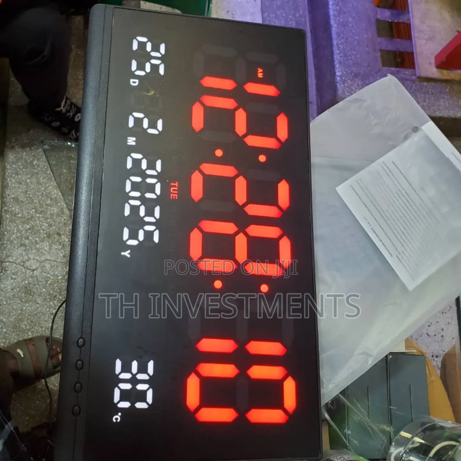 Fuloon Digital Wall Clock, 13 Inch Large Display