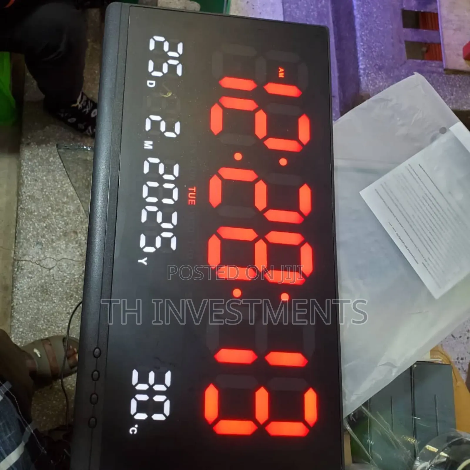 Fuloon Digital Wall Clock, 13 Inch Large Display