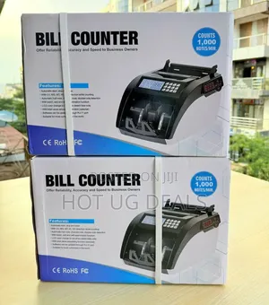 Money Counting Machine Counterfeit Detector - Black/White