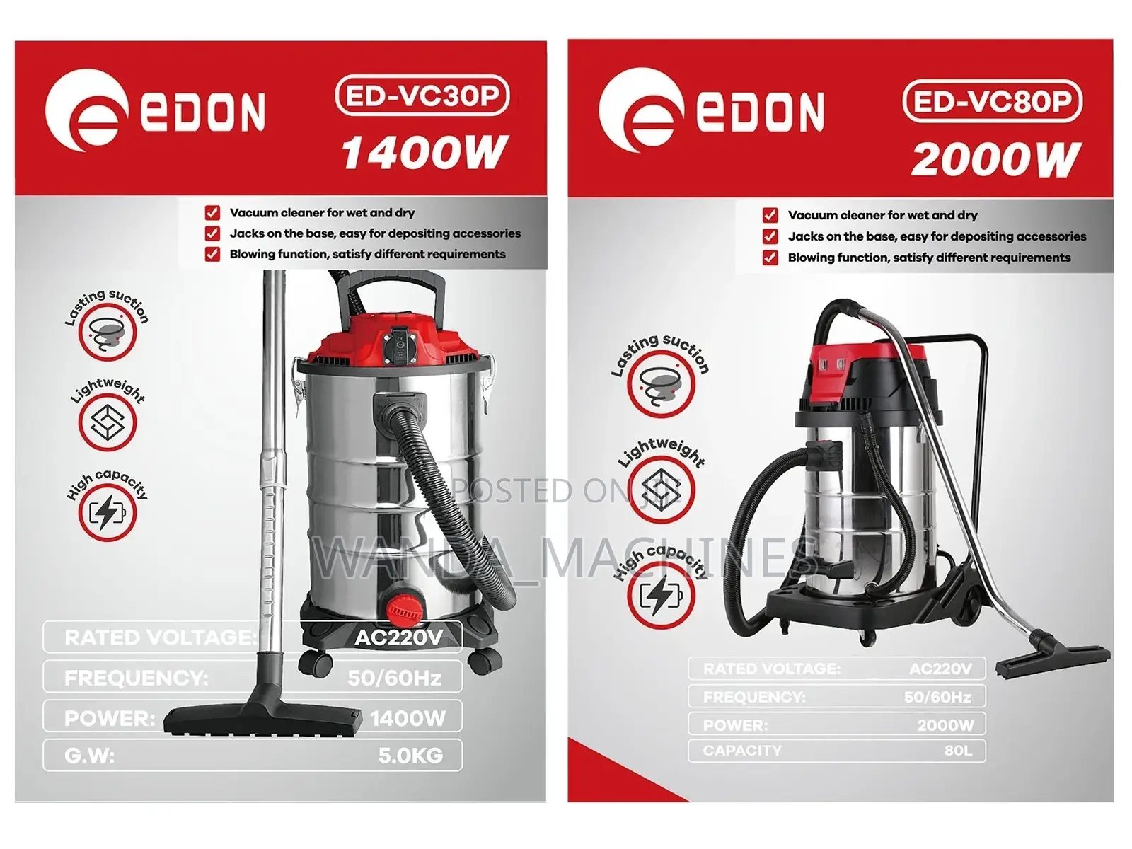 Vacuum Cleaners All Sizes